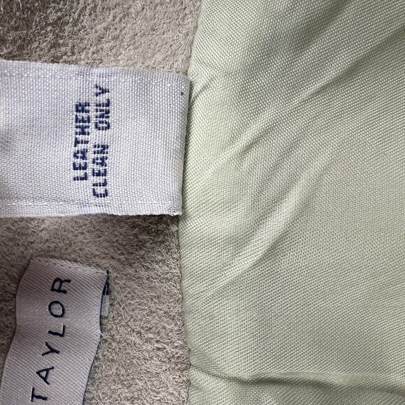 Lord & Taylor Pastel Patchwork Argyle Suede Straight Skirt Size 6 - Picture 7 of 8